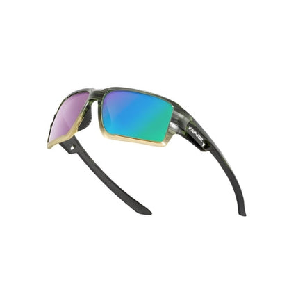 Kapvoe polarized sunglasses with mirrored blue-green lenses and black frame by BikerZoneZ UV400 on Tampa Home & Garden Store