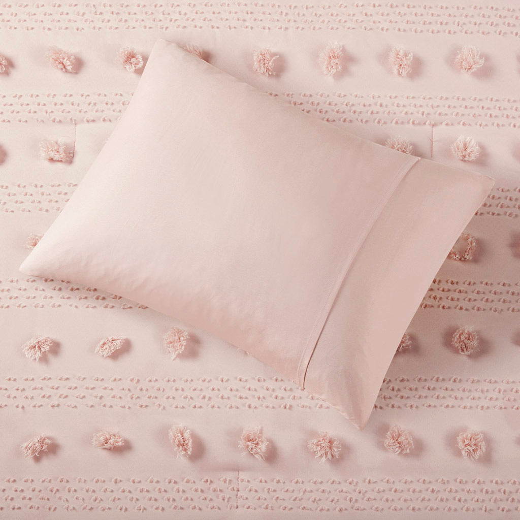 Luxury Full Queen Clip Jacquard Comforter and Set