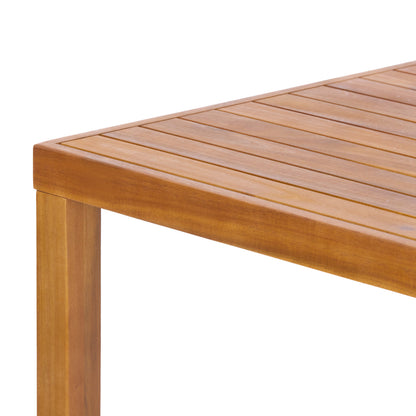 Teak Finish Acacia Outdoor Dining Table For Patio