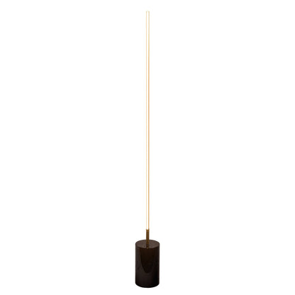 Prism LED floor lamp with on/off switch, gold stem and marble base by HouseOfZazla on Tampa Home & Garden Store