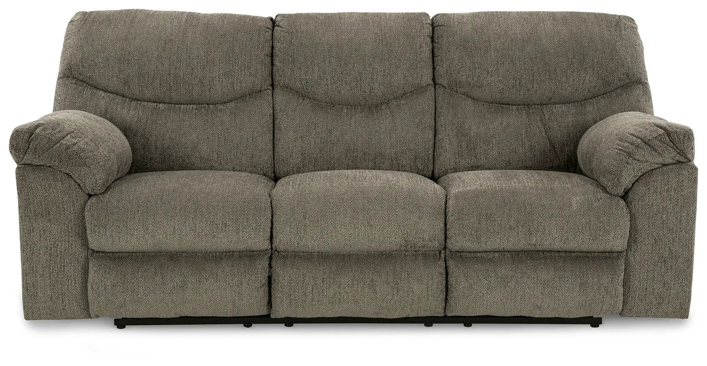 Alphons reclining sofa 3-seat in textured gray-brown fabric by Unique Piece Furniture on Tampa Home & Garden Store