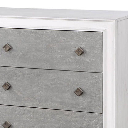 Katia Weathered Dresser in White With Soft Finish