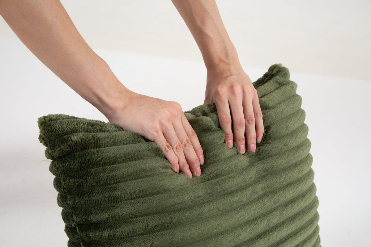 Cozy Corduroy 2 Seater Sofa and a Lumbar Pillow