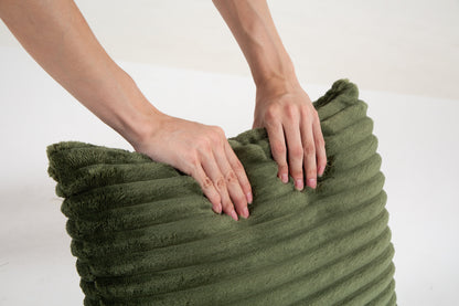 Cozy Corduroy 2 Seater Sofa and a Lumbar Pillow