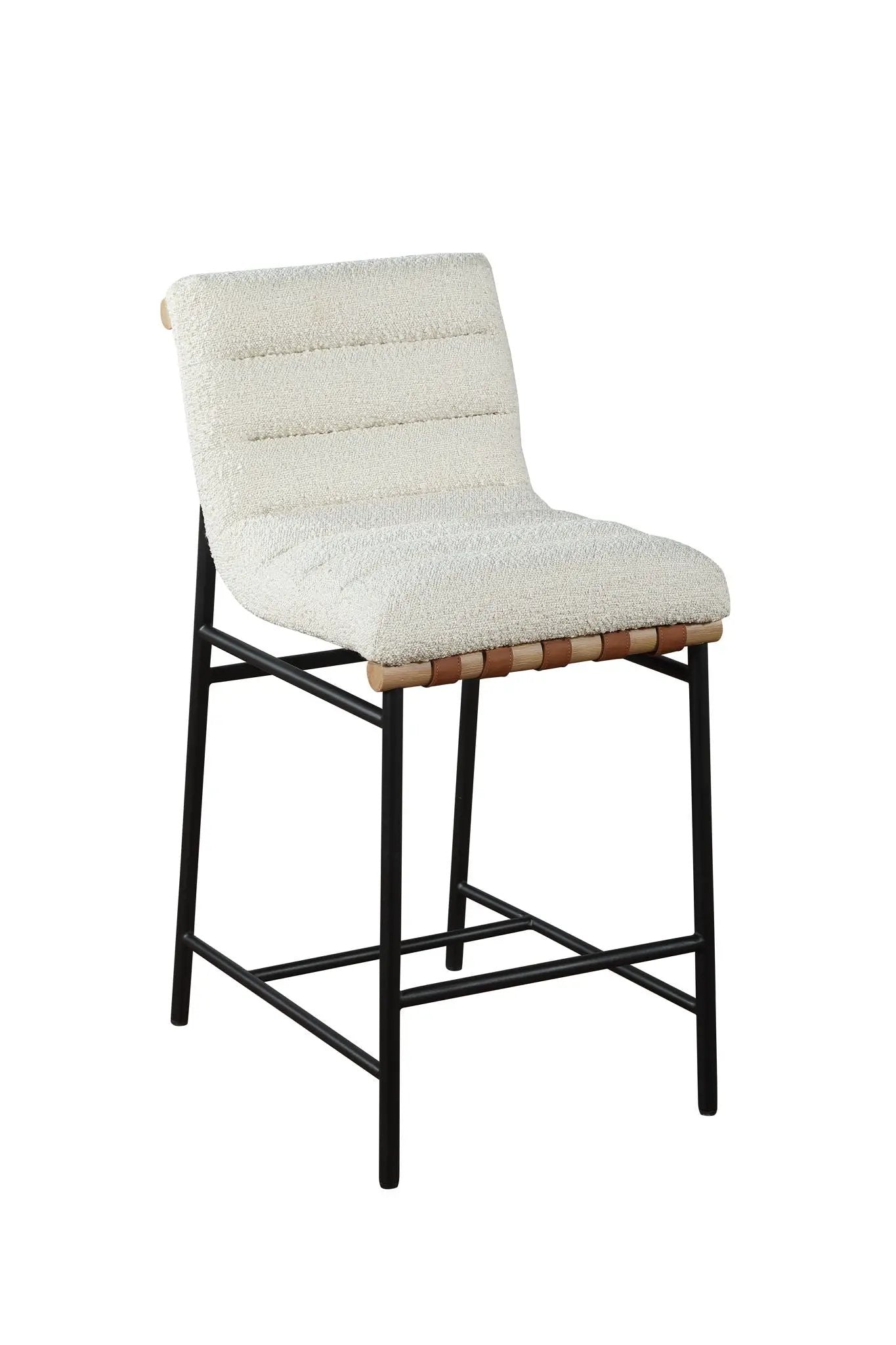 Lahni Boucle Fabric Counter Height Dining Chair