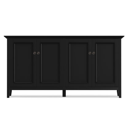 Amherst 4-door black paneled storage cabinet by HouseOfZazla, accent cabinet on Tampa Home & Garden Store