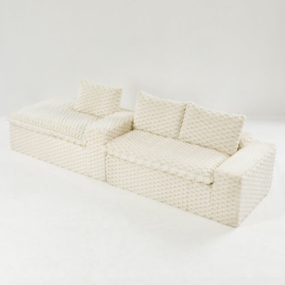 Modular Convertible Sofa and Twin Chaise Lounge