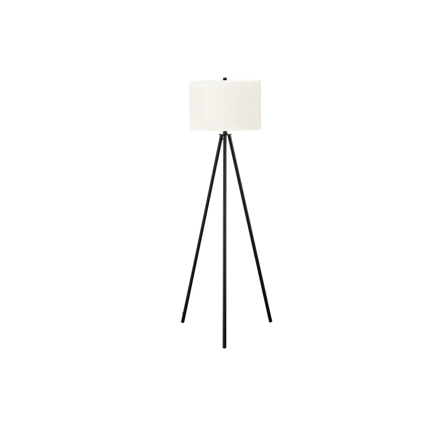 Contemporary Floor Lamp and Tripod Drum Shade
