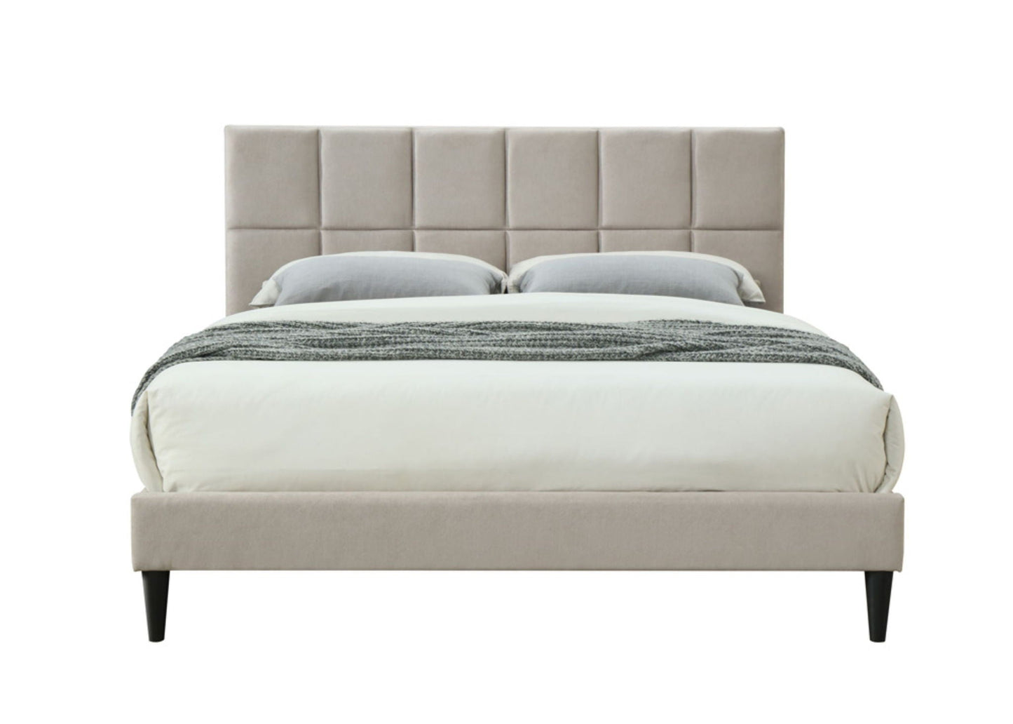 Stylish Squares Bed with Usb Charging Port