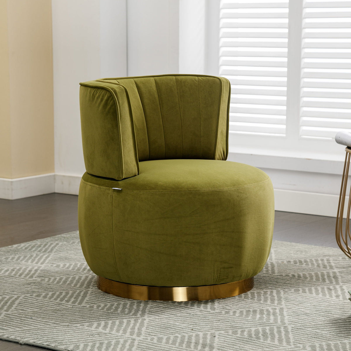 360 Swivel Barrel Sofa Chair and Support Base