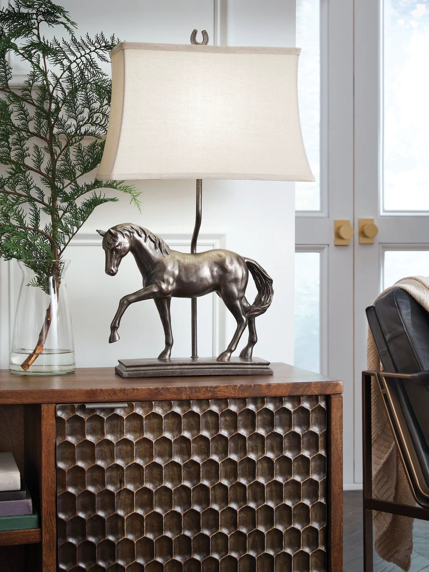 Sandorman Poly Table Lamp in Bronze Finish
