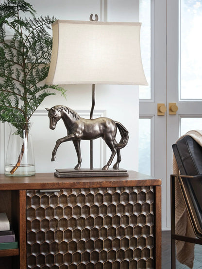 Sandorman Poly Table Lamp in Bronze Finish