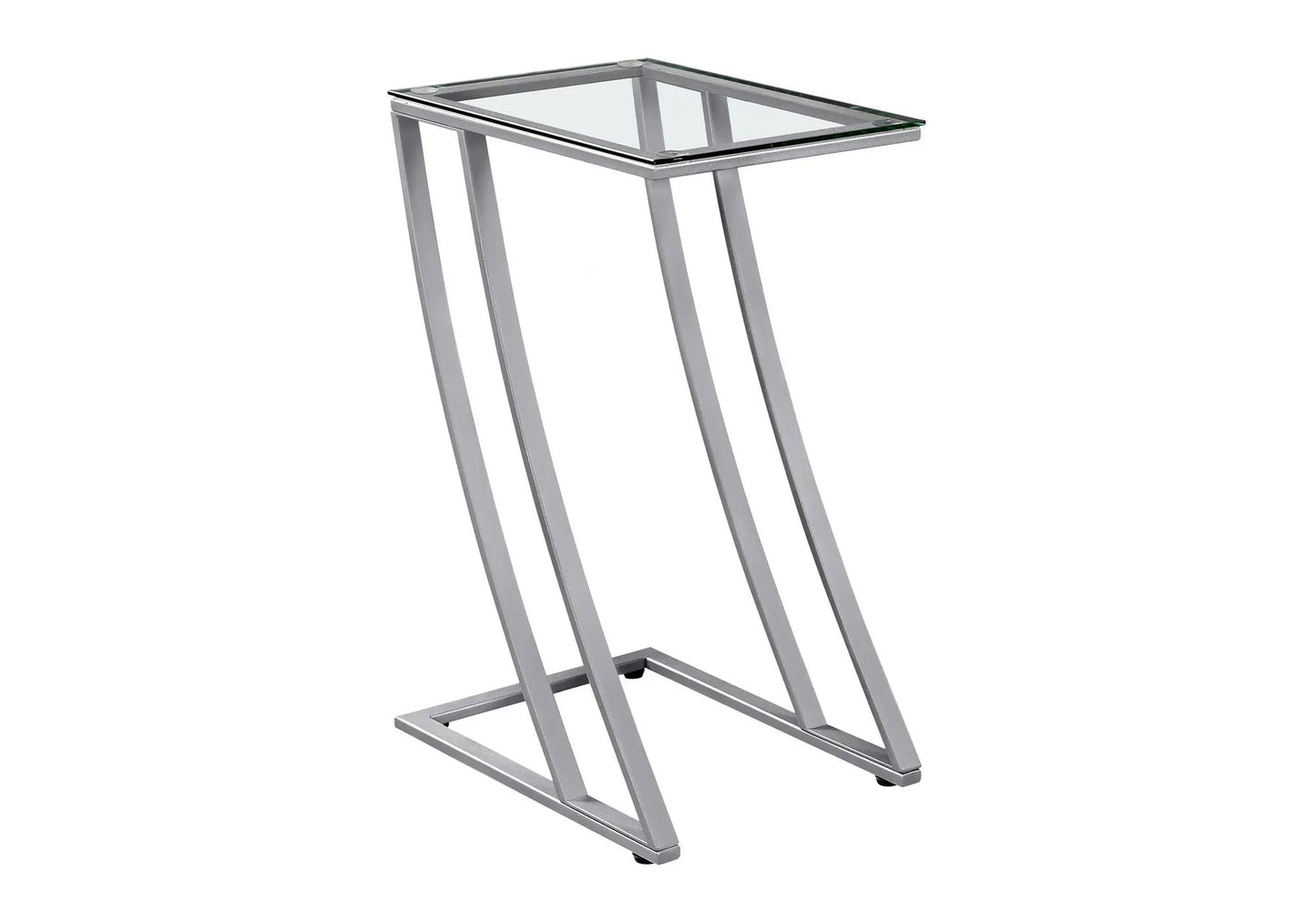 C Shaped Accent Table Sturdy Construction