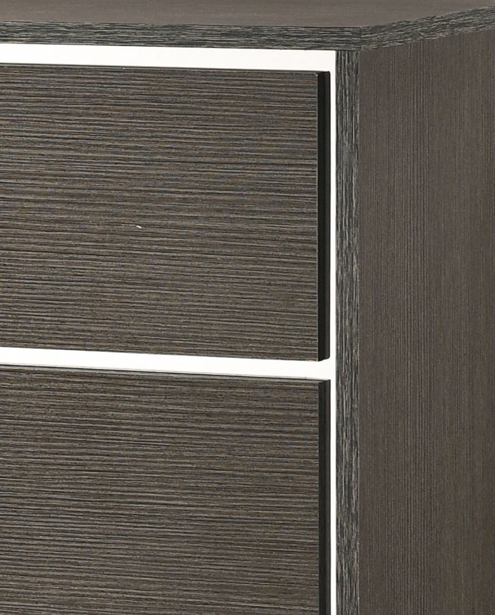Escher Chest with five dovetail drawers in gray oak finish, accent chest HouseOfZazla on Tampa Home & Garden Store
