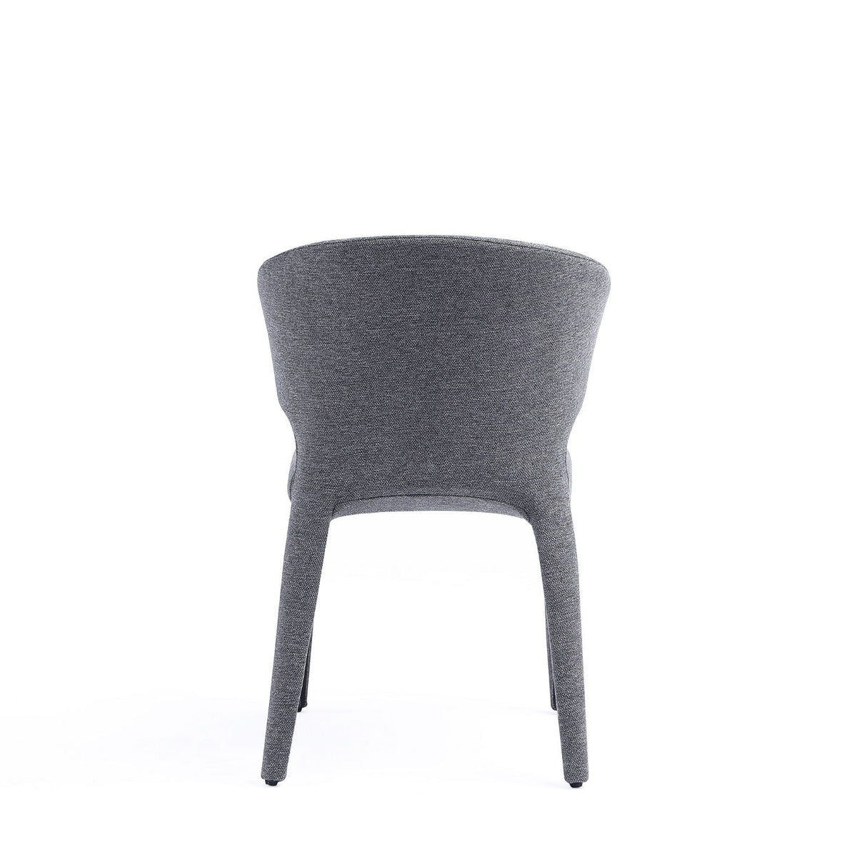 Conrad dining chair set of 2 in charcoal gray fabric with metal frame by HouseOfZazla on Tampa Home & Garden Store