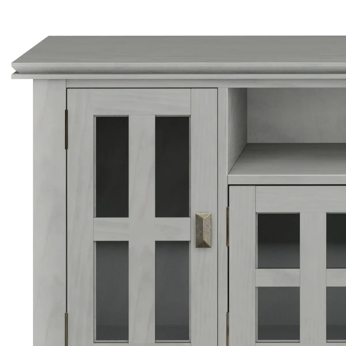 Artisan Tv Media Stand Glass Doors and Drawers
