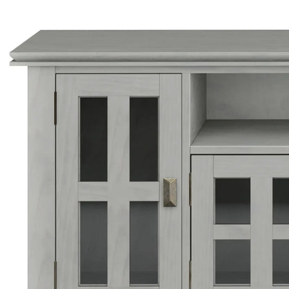 Artisan Tv Media Stand Glass Doors and Drawers
