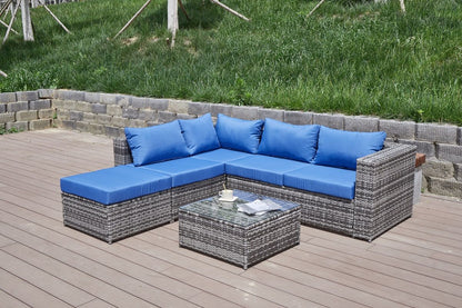 Stylish Outdoor Patio Sofa and Thick Cushion Set