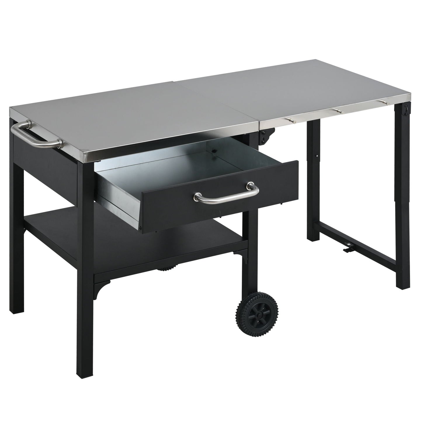Large Foldable Outdoor Kitchen Cart And Storage