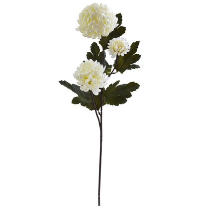 29” Chrysanthemum Artificial Flower (Set of 12) - Tampa Home & Garden Store