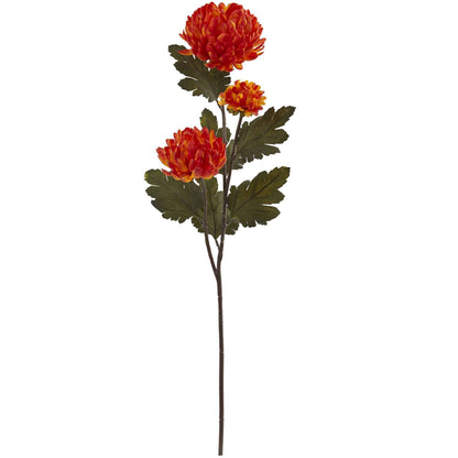 29” Chrysanthemum Artificial Flower (Set of 12) - Tampa Home & Garden Store