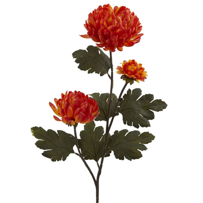29” Chrysanthemum Artificial Flower (Set of 12) - Tampa Home & Garden Store