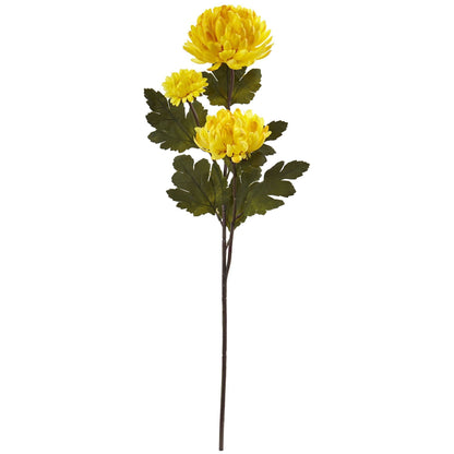29” Chrysanthemum Artificial Flower (Set of 12) - Tampa Home & Garden Store
