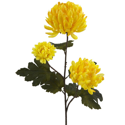 29” Chrysanthemum Artificial Flower (Set of 12) - Tampa Home & Garden Store