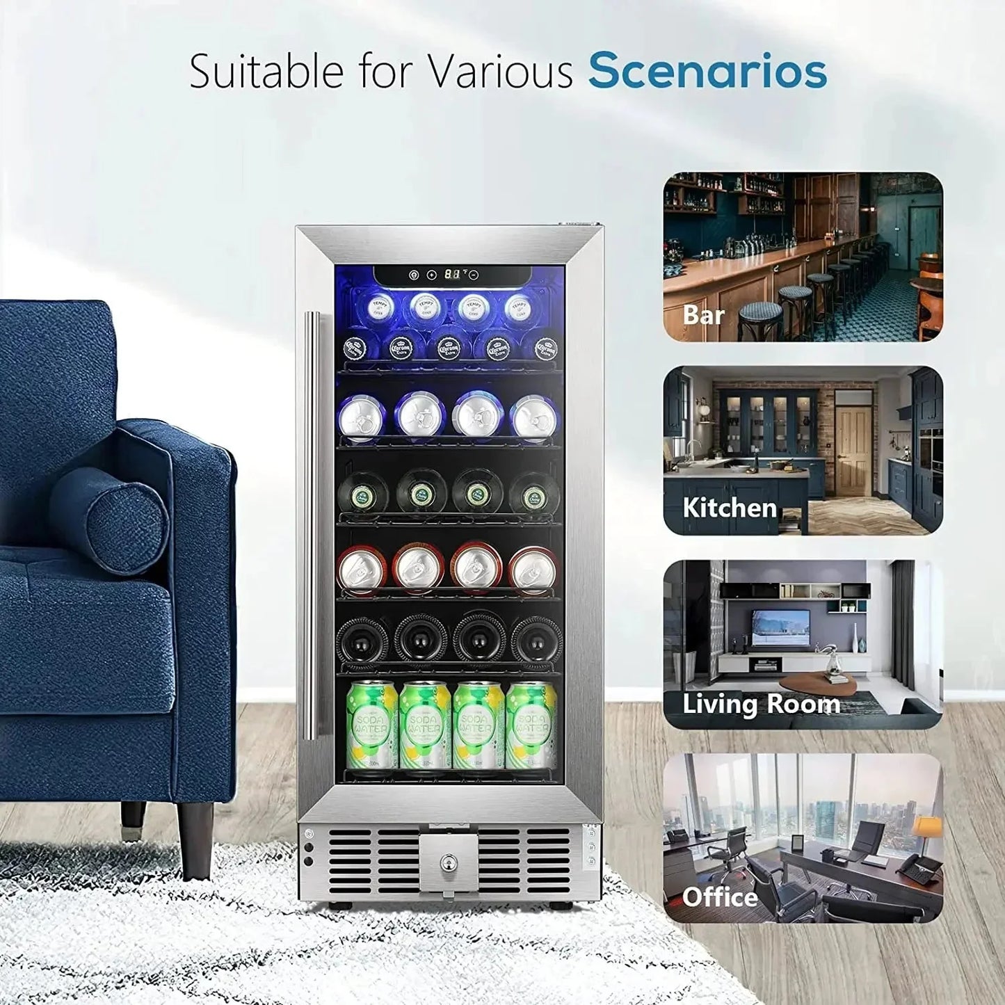 Refrigerador de bebidas de 2.9 pies cúbicos W5885B