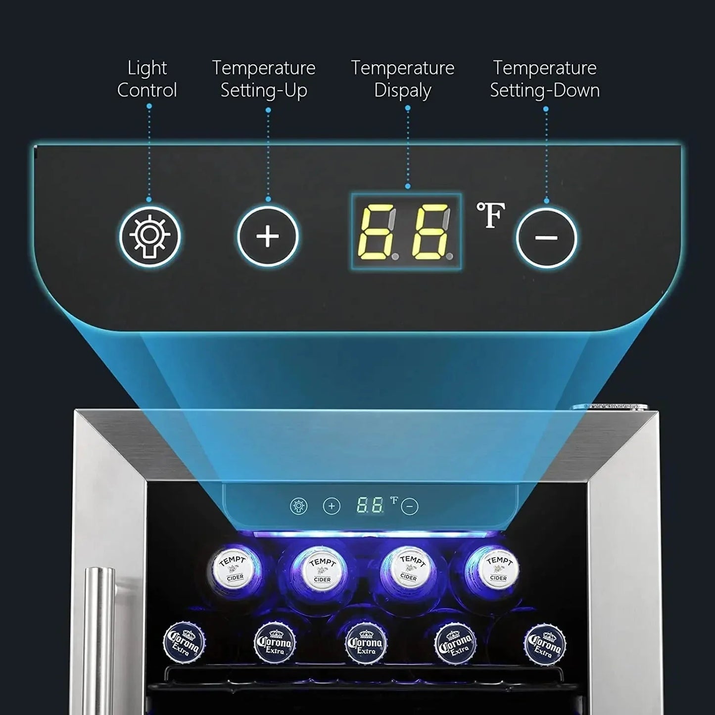Refrigerador de bebidas de 2.9 pies cúbicos W5885B