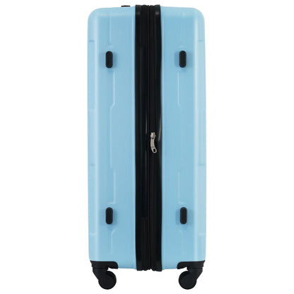 HouseOfZazla light blue ABS expandable luggage set 20in/28in with spinner wheels on Tampa Home & Garden Store