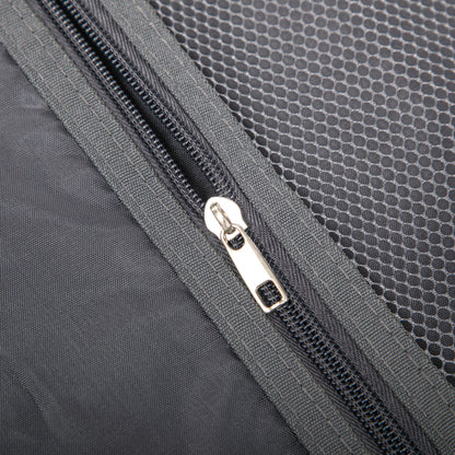 14'/20' 2-Piece PC Spinner Wheel Luggage Set zipper detail on dark gray fabric on Tampa Home & Garden Store