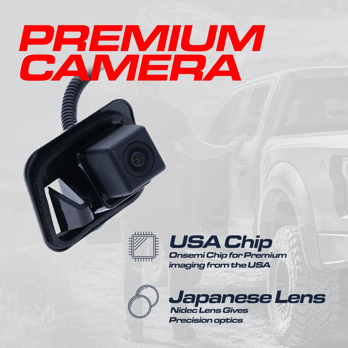 Backup camera for Nissan Versa OEM replacement by Master Tailgaters, black housing on Tampa Home & Garden Store