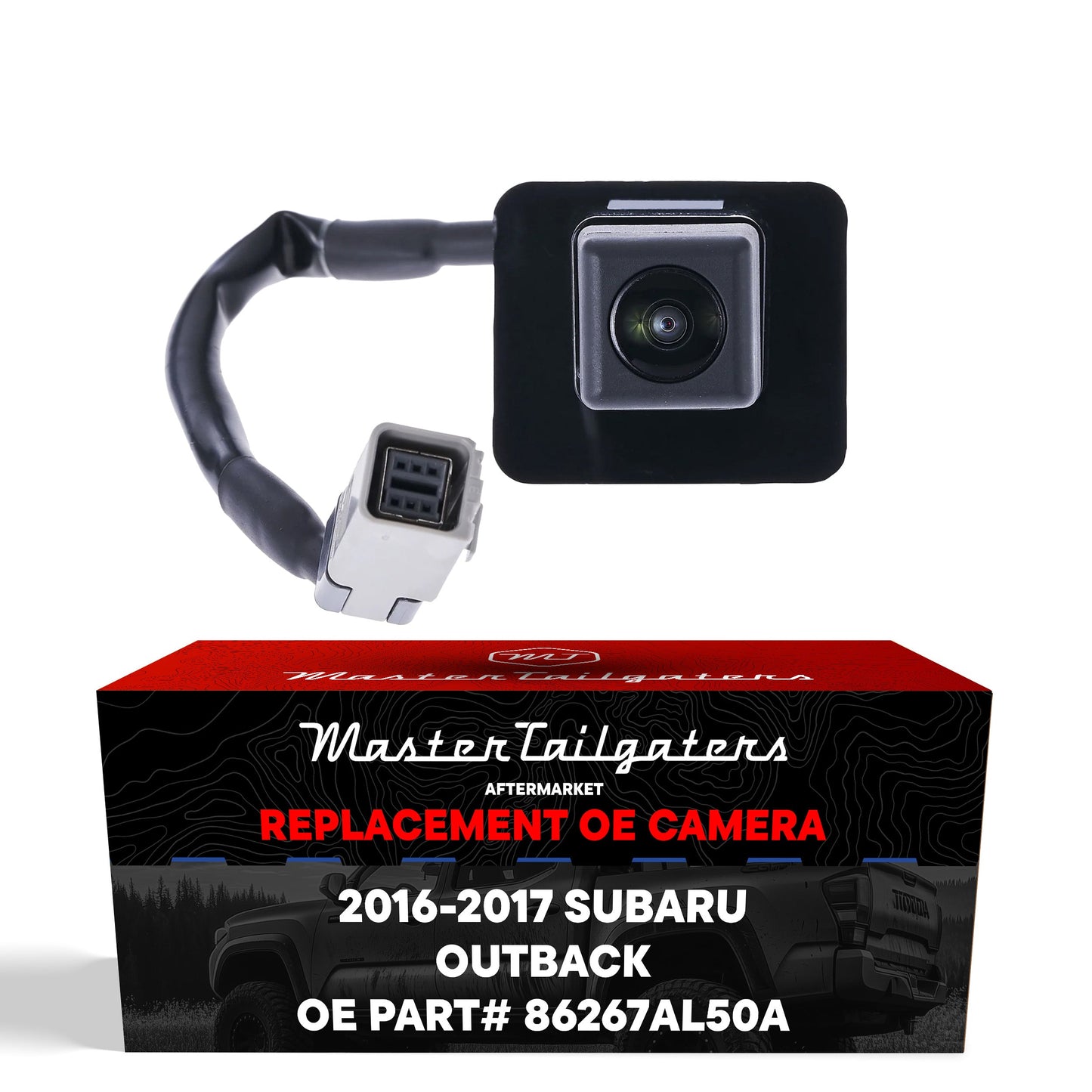 Master Tailgaters Subaru Outback 2016-2017 backup camera, black housing, OE 86267AL50A on Tampa Home & Garden Store