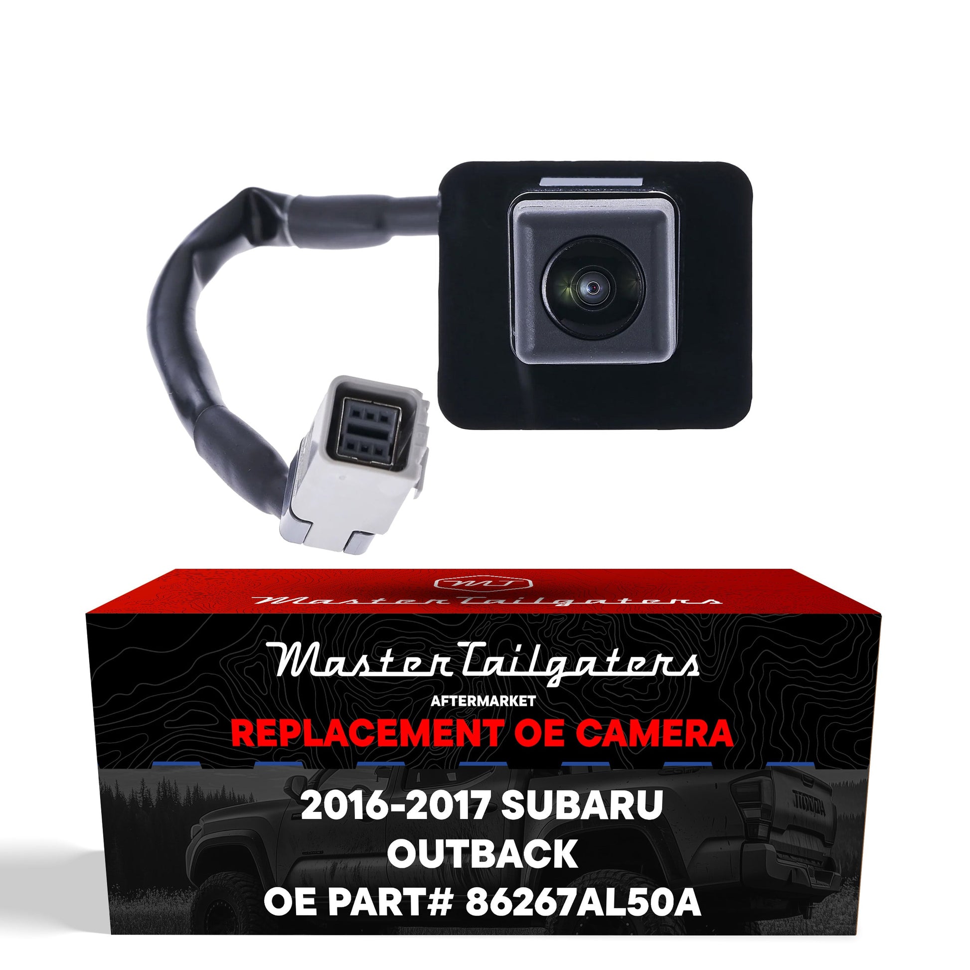 Master Tailgaters Subaru Outback 2016-2017 backup camera, black housing, OE 86267AL50A on Tampa Home & Garden Store