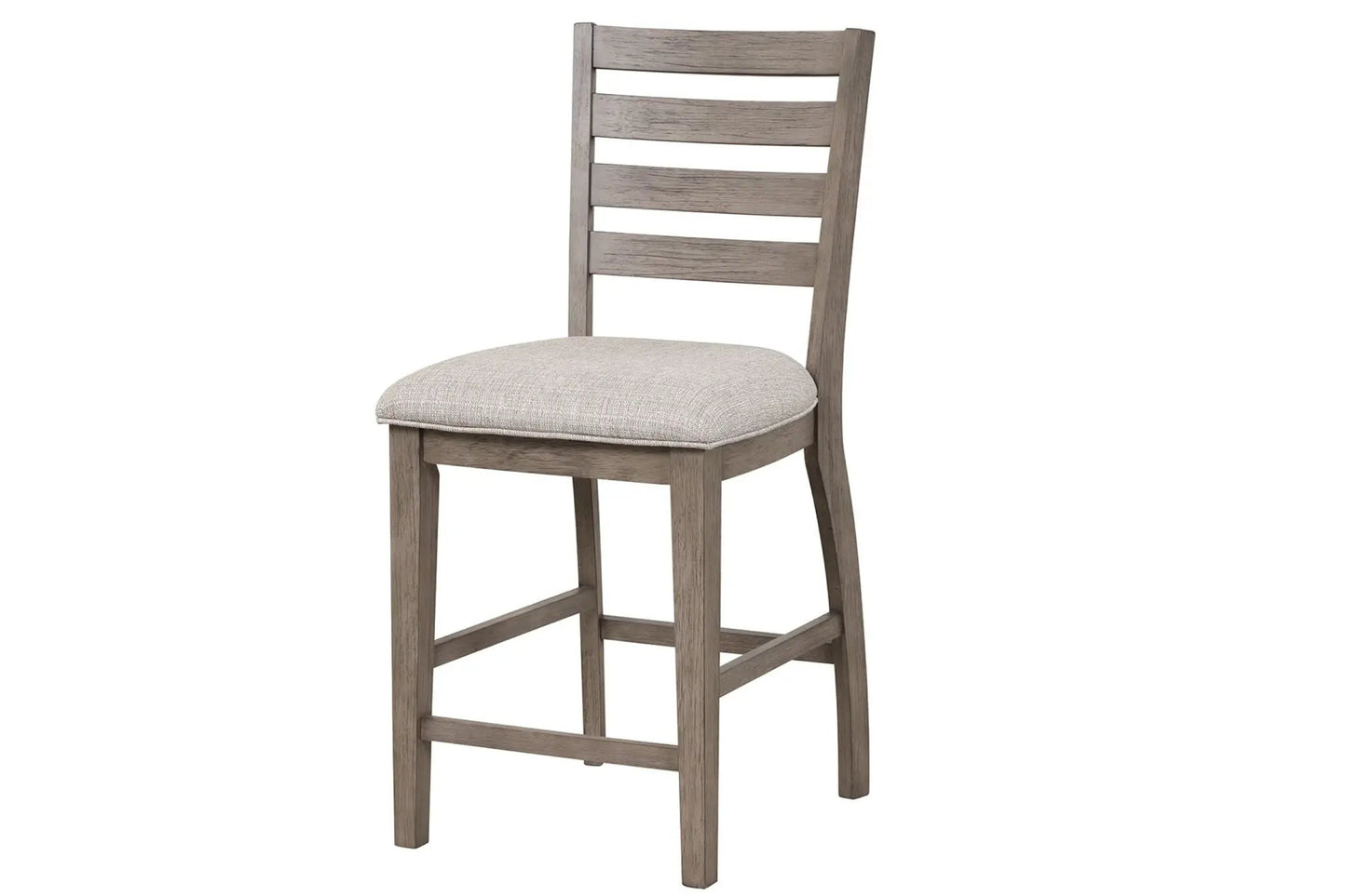 Counter Side Dining Stool with Ladder Back Gray