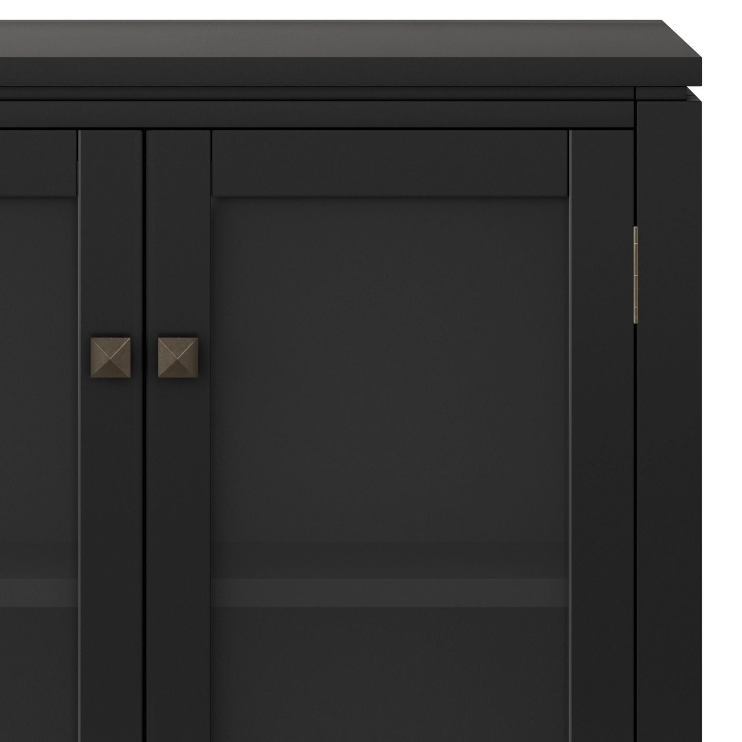 Cosmopolitan Handcrafted Medium Storage Cabinet black finish with brass pulls by HouseOfZazla on Tampa Home & Garden Store