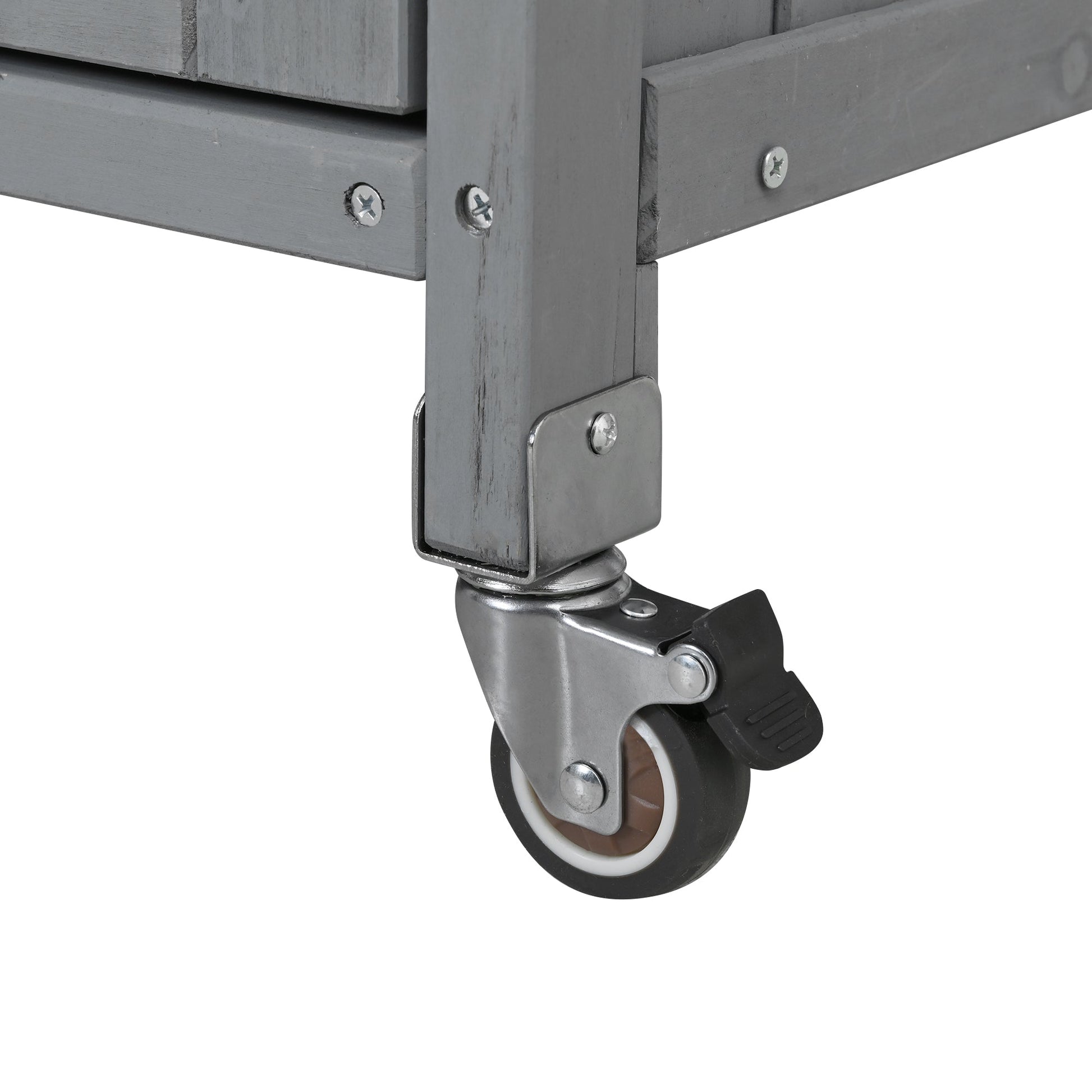 Foldable outdoor kitchen island cart wheel and frame in gray metal by HouseOfZazla on Tampa Home & Garden Store