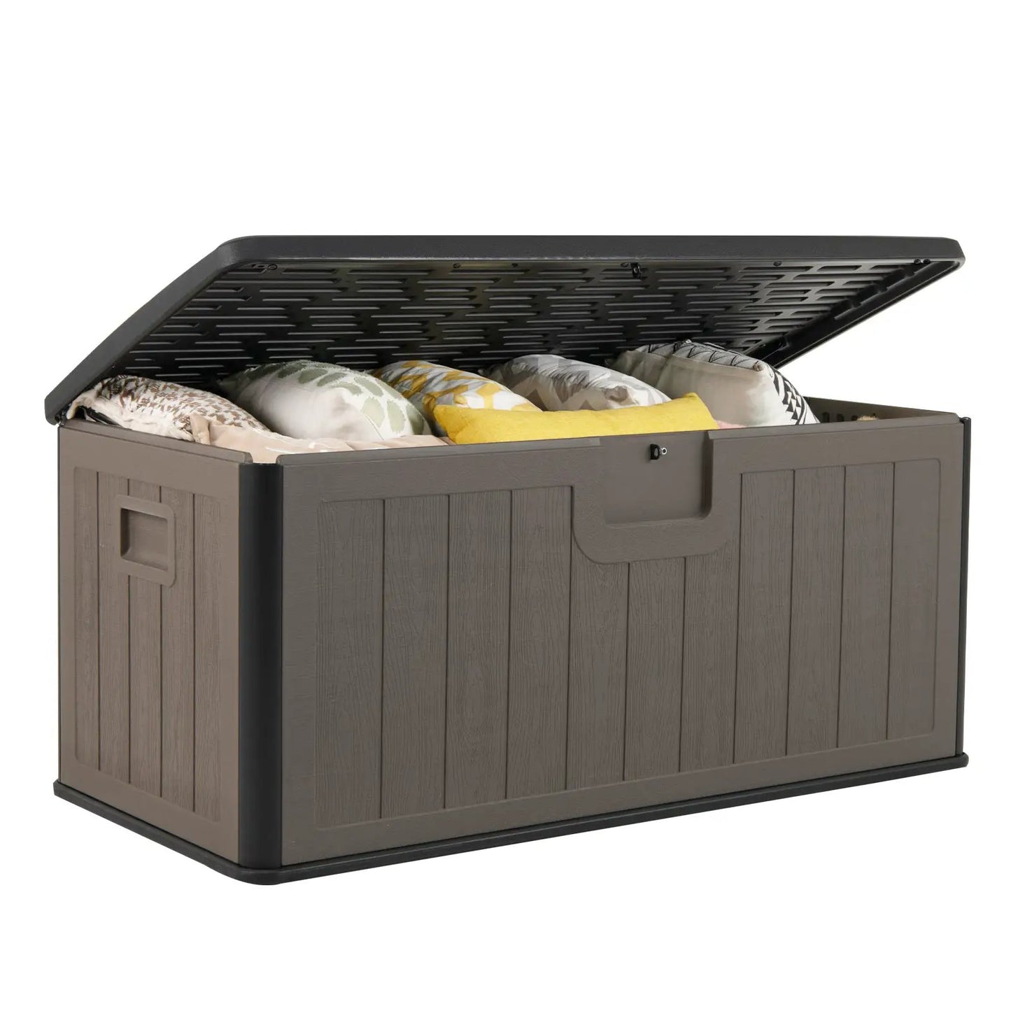 100 Gallon Large Deck Box With Lockable Lid