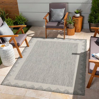 Sunshine Silver Indoor and Outdoor Area Rug