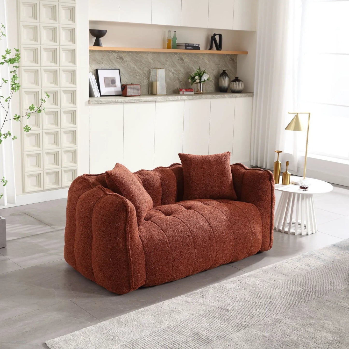 Cozy Beanbag Chair With Resilient Foam Core For 2