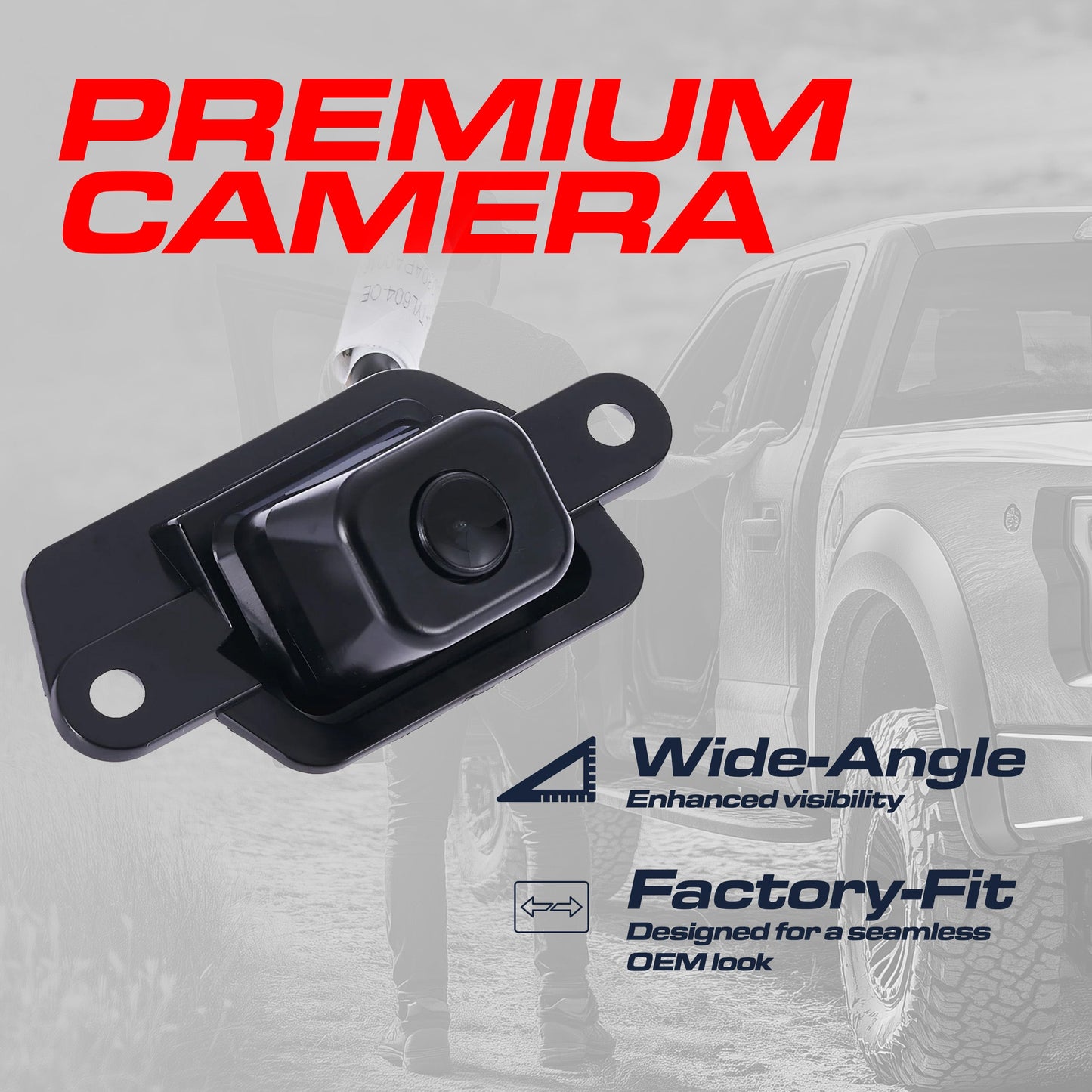OEM replacement backup camera for Toyota 4Runner 2003-2006; black camera with bracket on Tampa Home & Garden Store