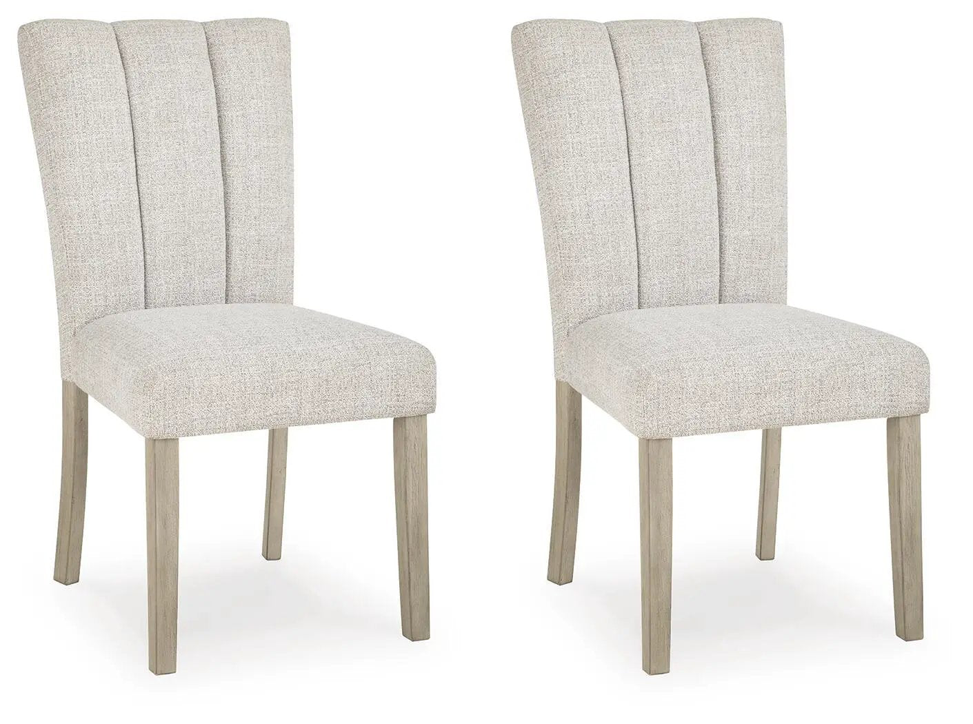 Larawyn Upholstered Side Chair Set 2 Bisque