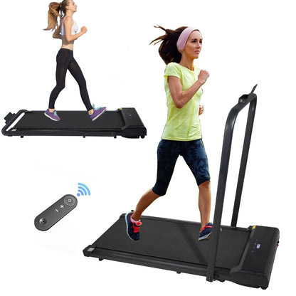 Walking Pad Treadmill Under Desk 2 in 1 Folding Portable Treadmill for Home Office Walking Jogging Machine 240 lb Capacity Black - Tampa Home & Garden Store