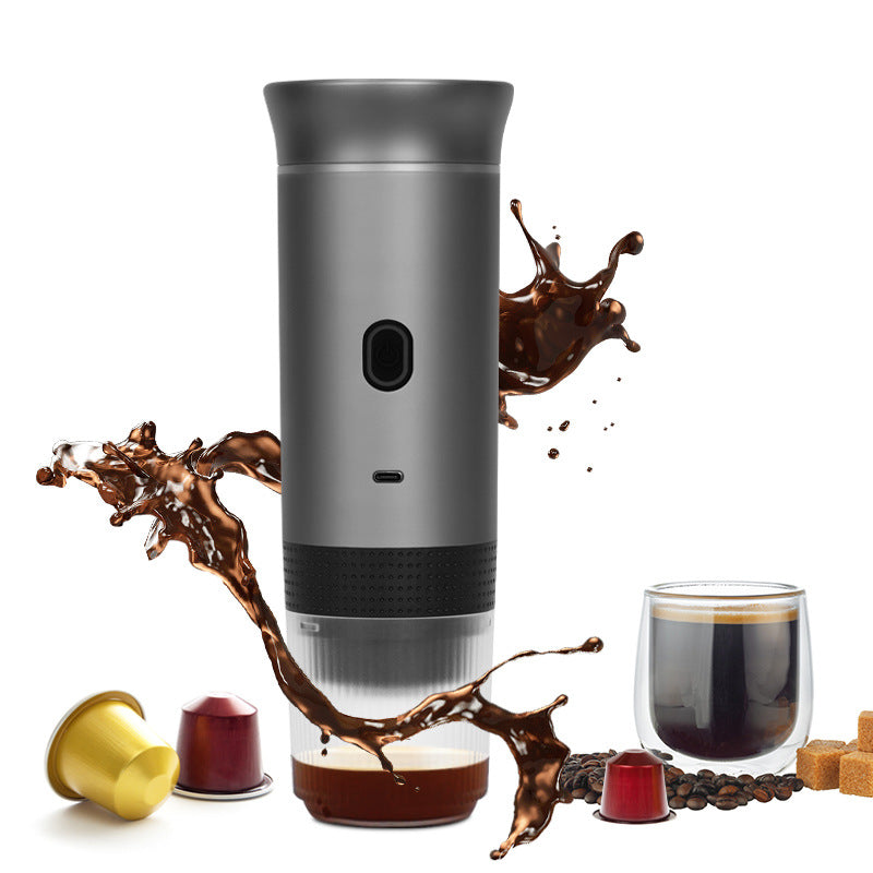 2025 Upgraded 3-in-1 Cordless Coffee Maker - 20Bar Portable for Car/Camping/Home, Capsule/Powder, USB Fast Heat - Tampa Home & Garden Store