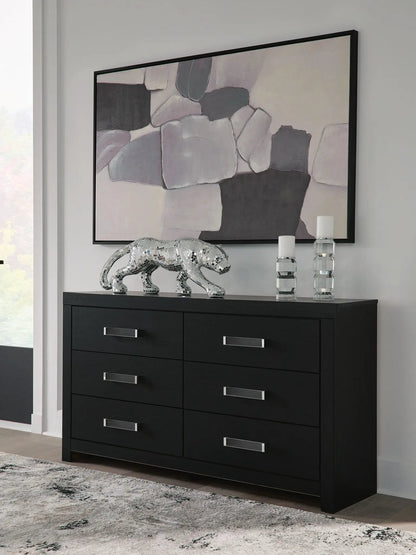 Maeling Six Drawer Dresser with Matte Finish