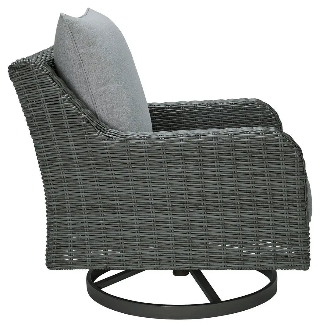 Elite Park Swivel Lounge Chair with Cushion gray wicker by Unique Piece Furniture on Tampa Home & Garden Store