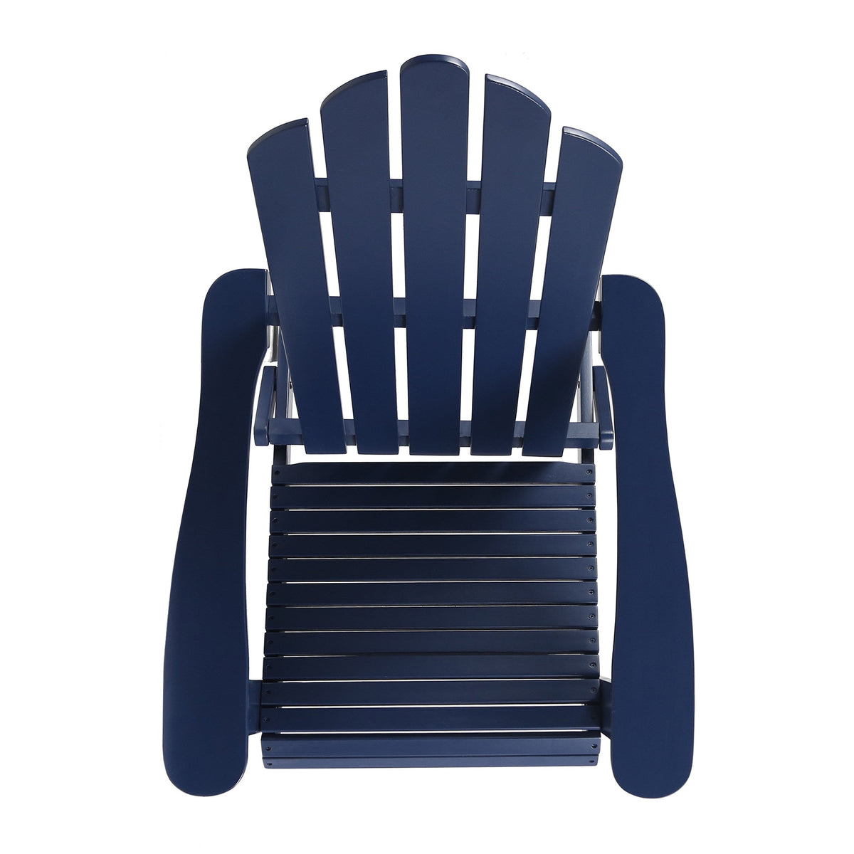 Hollywood Adirondack chair navy blue back slats for backyard patio seating on Tampa Home & Garden Store