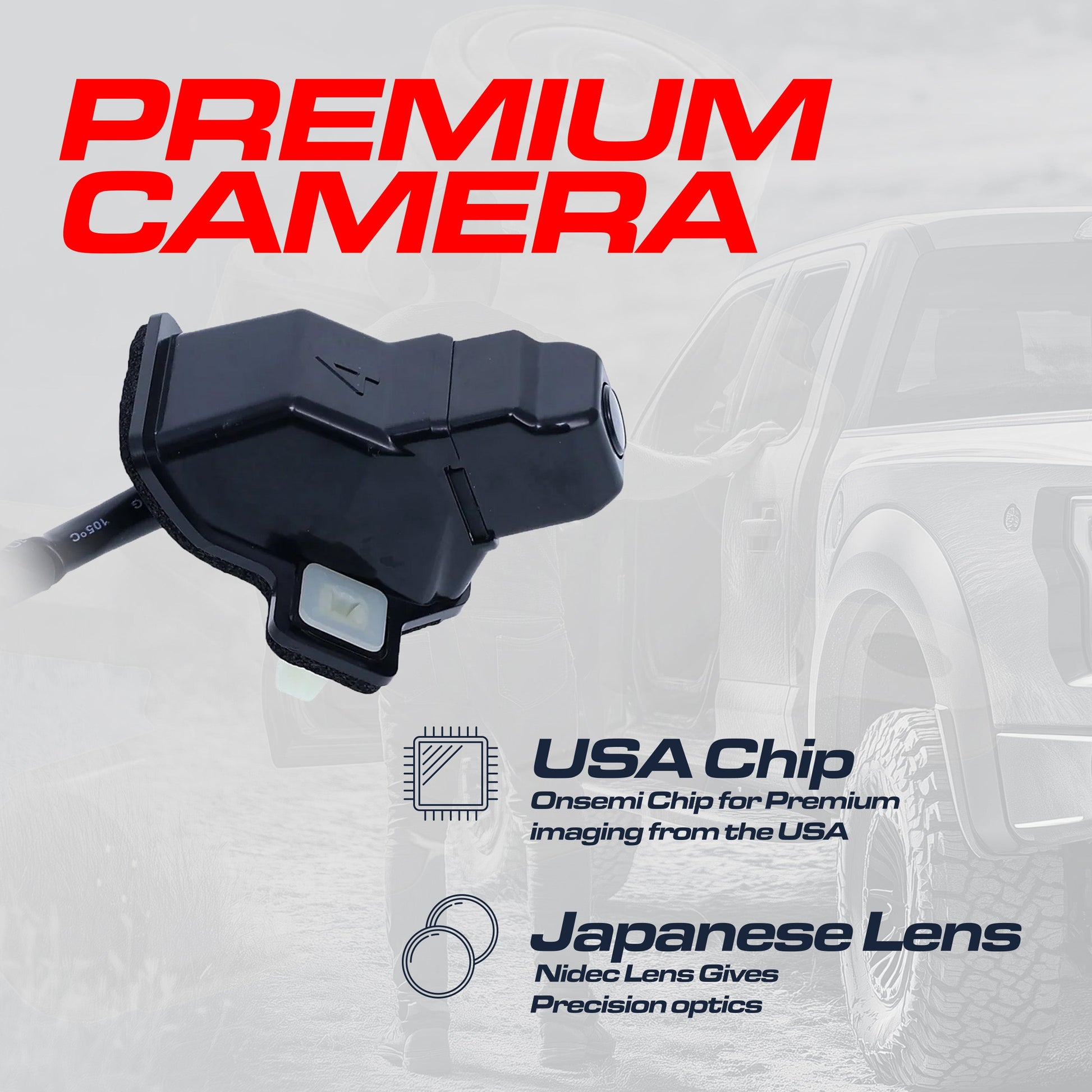 Master Tailgaters OEM backup camera for Toyota 4Runner (2010–2013), black housing on Tampa Home & Garden Store