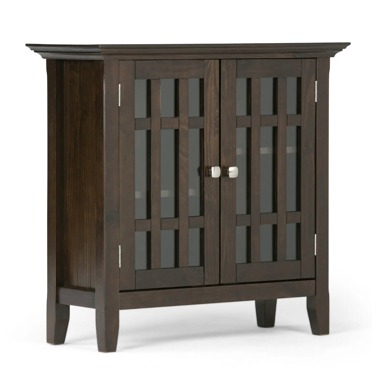 Bedford Storage Media Cabinet with Glass Doors